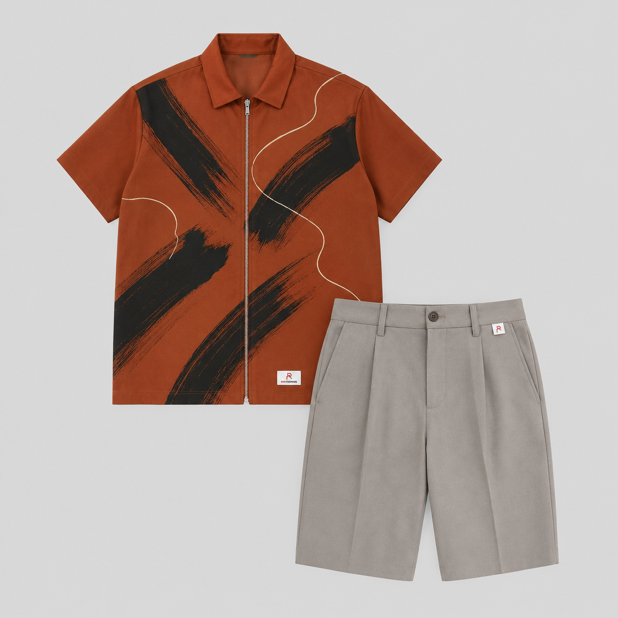 Red Fashion polished prestige native outfit